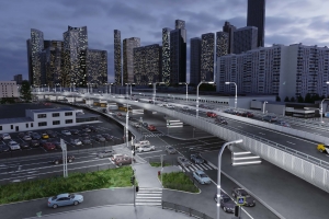 Путепровод в районе Южного порта оформят в стиле техно