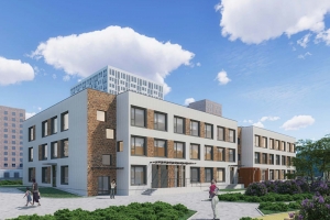 Детский сад с бассейном в Молжаниновском районе готов более чем на 70%