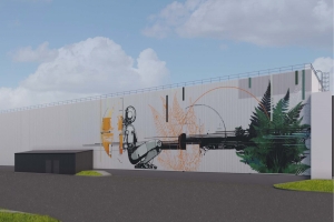 Изображения в технике коллажа украсят фасады логистического комплекса в ТиНАО