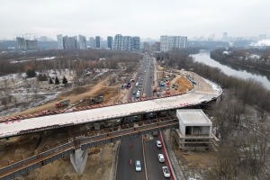 Собянин: путепровод через СЗХ в сторону Рублёвского шоссе будет готов в 2026 году