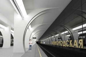 Начался монтаж эскалаторов на строящейся станции метро «Звенигородская»