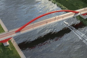 Второй пешеходный мост строится в Мнёвниковской пойме – мэр