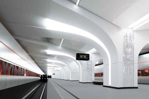 Станция метро «Бульвар Генерала Карбышева» готова более чем на 50%