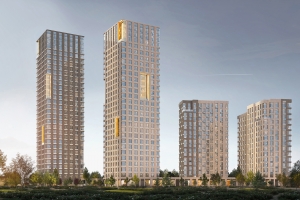 Башни с «золотым поясом» появятся в жилом комплексе на берегу Москвы-реки