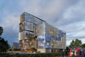 Декоративные металлические ламели украсят технопарк в Нагорном районе