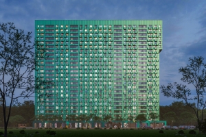 Ведется обустройство фасада в доме по реновации в районе Ново-Переделкино