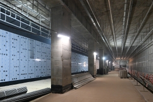 Стартовала отделка стен и потолка на платформе станции метро «Вавиловская»