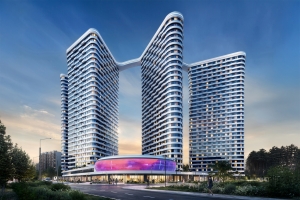 Белоснежный «скай-мост» объединит башни ЖК в бионическом стиле в Ново-Переделкине