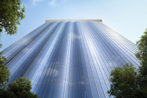 Около 12 тыс. кв. м стекла используют при оформлении фасадов бизнес-центра в районе Басманный