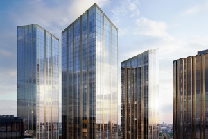 Скошенные короны украсят башни многофункционального комплекса в районе Беговой