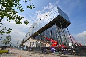 Завершается чистовая отделка общественных зон в первом деловом квартале в Рублёво-Архангельском