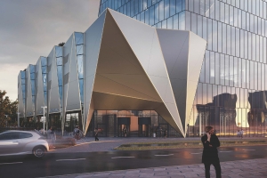 Бизнес-центр в виде кристалла появится в районе Левобережный