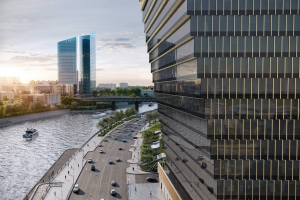 Монолит бизнес-центра в ММДЦ «Москва-Сити» возводится на уровне пятого этажа