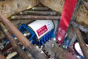 Уникальную технологию применили при монтаже ТПМК для проходки участка Троицкой линии