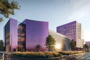 Фасады сливового оттенка украсят деловой центр в бывшей промзоне «Дегунино-Лихоборы»