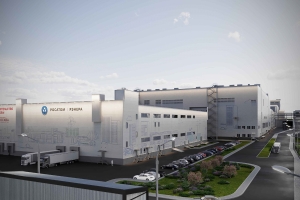 Рисунки в технике аэрографии украсят фасады производственного комплекса в Красной Пахре