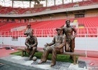 На стадионе «Спартак» установлен бронзовый памятник братьям Старостиным