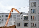 В районе Коньково на юго-западе Москвы снесена еще одна ветхая пятиэтажка