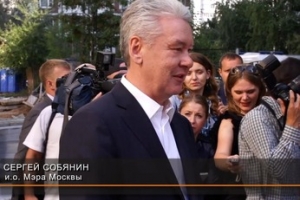 Осмотр хода реконструкции детской школы искусств № 13 им. И.Ф. Стравинского. С. Собянин, М. Хуснуллин