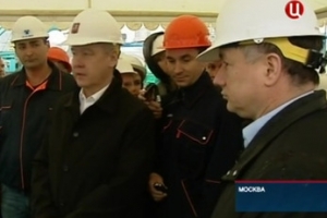 Сергей Собянин запустил в метро сразу два проходческих щита (Телеканал "ТВ Центр")