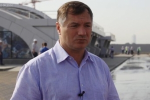 Пресс-подход по итогам осмотра станции метро «Спартак» и стадиона «Спартак». М. Хуснуллин