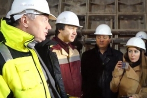 Осмотр хода реконструкции Дмитровского шоссе и строительства станции московского метрополитена «Фонвизинская»