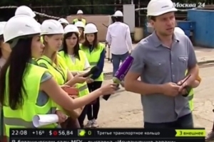 Москвичам показали стройплощадку станции метро "Петровский парк"