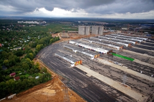 Собянин посетил строящийся логистический центр в ТиНАО