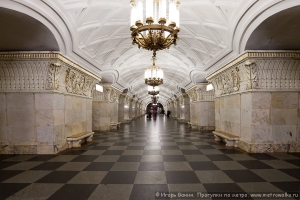 Реконструкция вестибюля метро «Проспект мира» в Москве выполнена на 70%