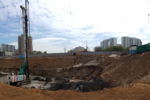 Готовится котлован для строительства участка Кожуховской линии метро