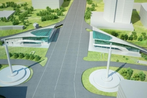 Входные павильоны ТПУ «Площадь Гагарина» на МКЖД готовы