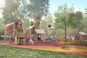 Плавучая сцена и домики на деревьях: как благоустроят Красногвардейские пруды