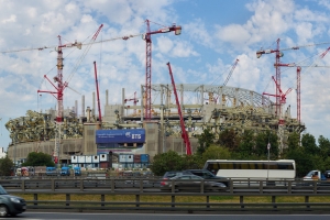 На стадионе «Динамо» идет монтаж инженерных систем