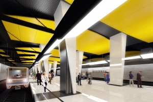 Осмотр строительства станции метро «Шелепиха». С. Собянин