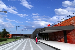 Вестибюли станции метро «Мичуринский проспект» соединит надземный переход