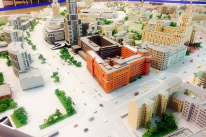 Новый фрагмент макета Москвы представили в «Доме на Брестской»