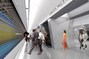 Осмотр хода строительства станции метро «Нижняя Масловка»