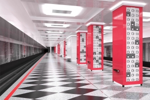 На станции метро «Рассказовка» завершена отделка платформы