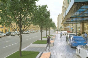 На Тверской улице появятся новые пешеходные зоны и липовые аллеи