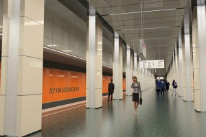 Отделка станции метро «Лухмановская» выполнена уже наполовину
