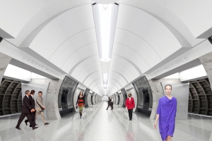 Станцию «Нижняя Масловка» Большого кольца метро стилизуют под тоннель