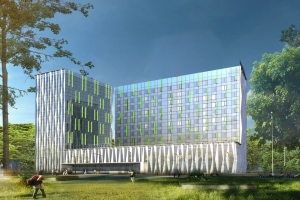 Гостиницу с чешуйчатыми фасадами и «зеленой» крышей построят в Москве
