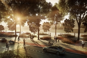 Беговая дорожка-трансформер пройдет вдоль набережной на ЗИЛе