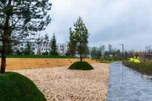 Два квартала нового ЖК в промзоне «Грайвороново» связал бульвар