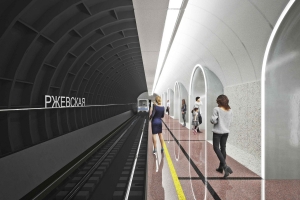 Арки и часы во всю стену: как строят станцию БКЛ «Ржевская»