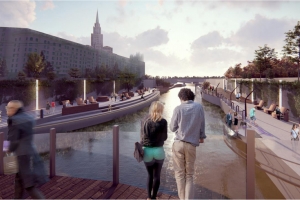 Амфитеатр над водой: два района столицы свяжет велопешеходный мост