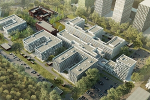 Больница в Коммунарке: готовы четыре корпуса медицинского центра «Новомосковский»