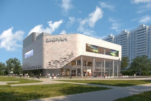 Завершается реконструкция кинотеатра «Экран» в районе Марьино