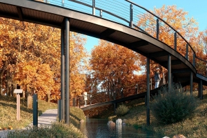 Экотропу со смотровыми площадками и качелями в «Парке Яуза» откроют в сентябре