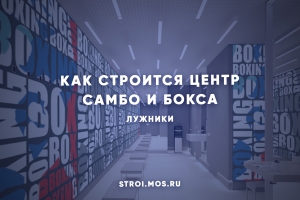 Как строится Международный центр самбо и бокса в Лужниках